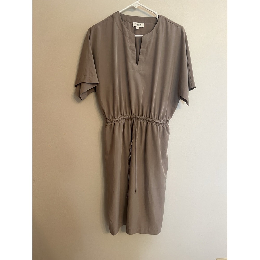 Haven Well Within, Knee Length Dress X Small, Greige Coastal Minimalist Neutral